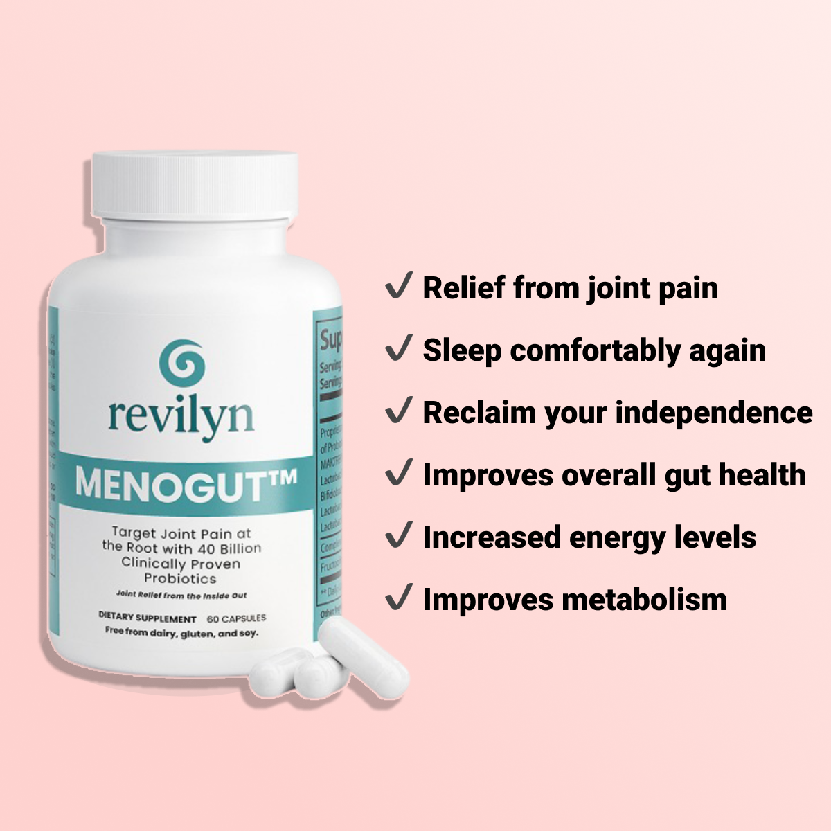 Revilyn MENOGUT™ - End Menopausal Joint Pain In 90 Days